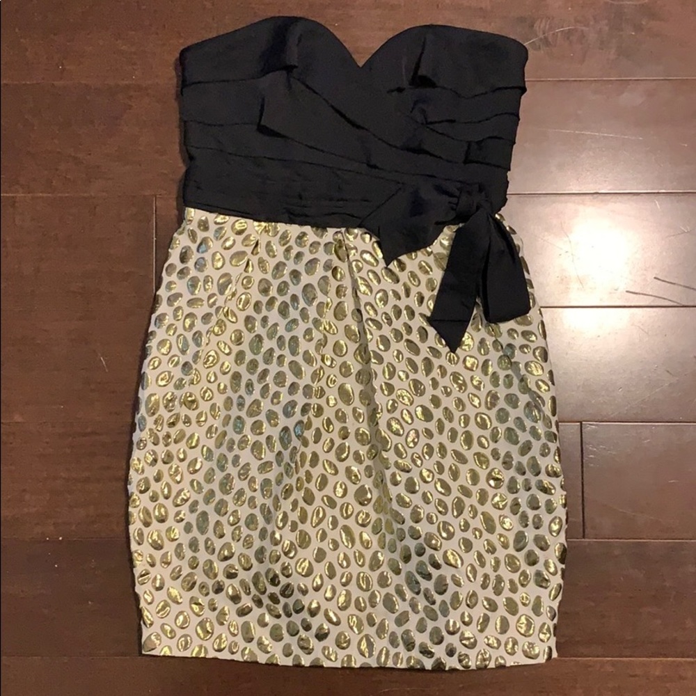 aryn K. Cocktail Black Gold Dress M